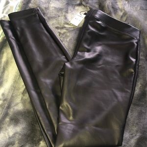 Brand new with tags pleather Express leggings